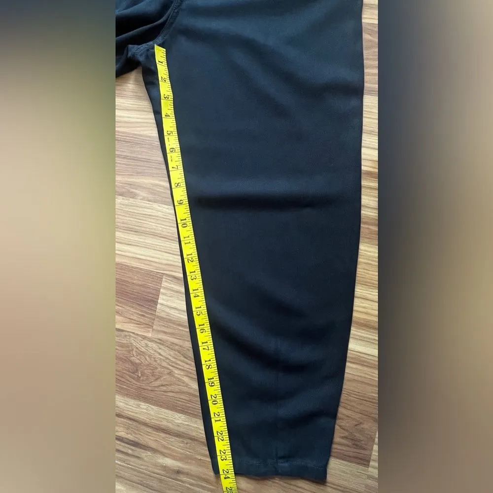 Zara Front Pleated Relaxed Fit Cropped Pants Size M - Image 3