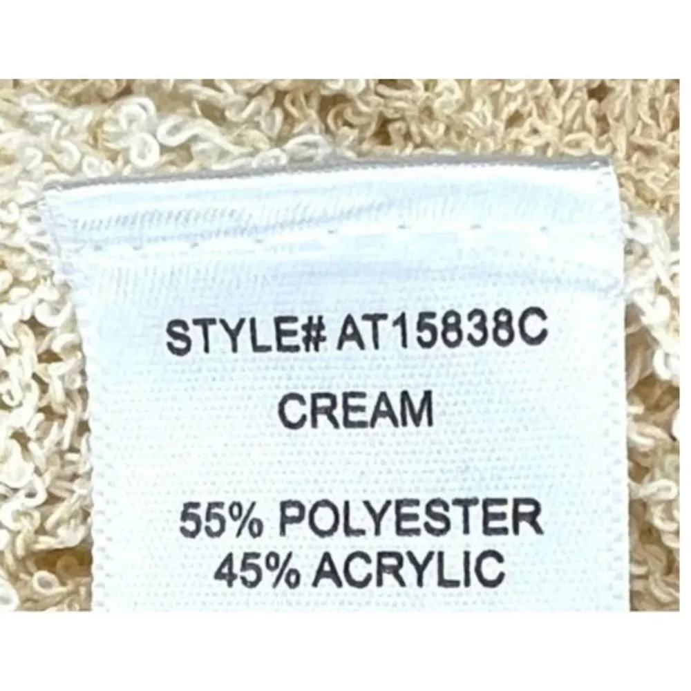 ASTR  Pointelle Wrap Front Sweater In Cream - Image 3