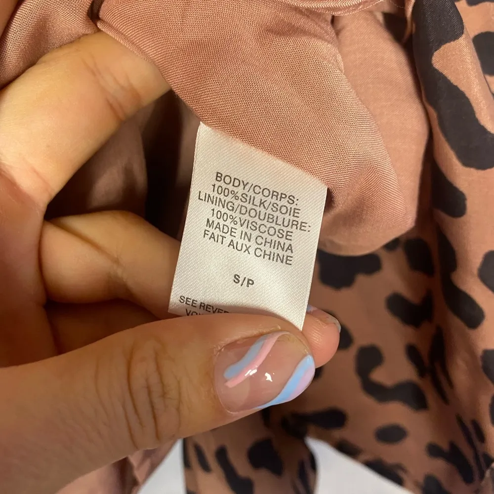 CAMI NYC leopard print silk blouse - Image 4