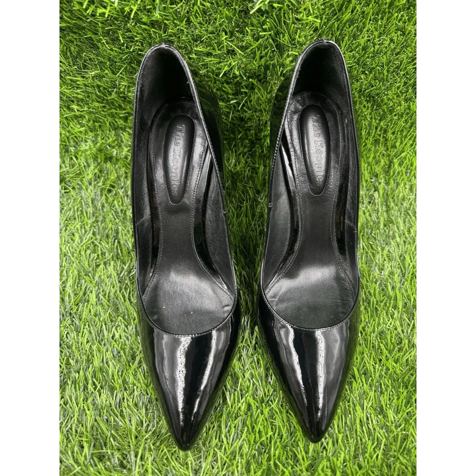 The Kooples Black Leather Pointed Toe Pump Heels Stiletto Shoes Size EU 38 US 8 - Image 3