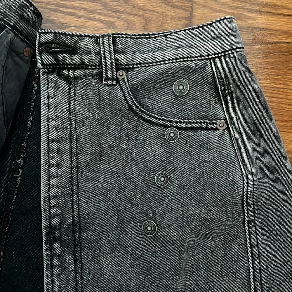 We The Free by Free People Black Denim Skirt - Image 3