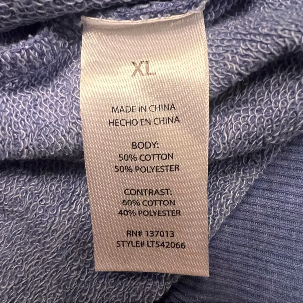 Wildfox Del Sol Sunburst Sommers Relaxed Fit Sweatshirt in True Blue Size XL - Image 12