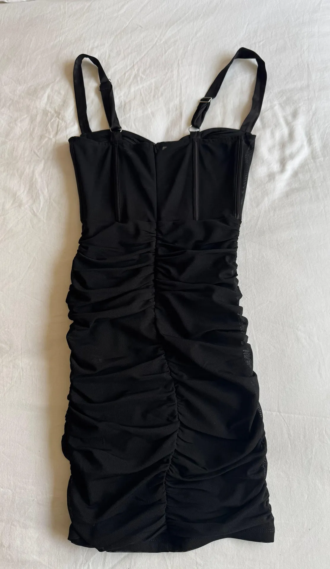 White fox bodycon mesh dress  - Image 3