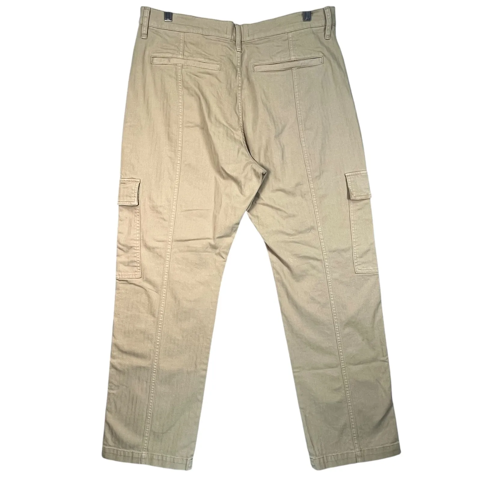 Madewell '90s Straight Utility Cargo Pants Khaki‎ Fair Trade Cotton Size 32 - Image 2