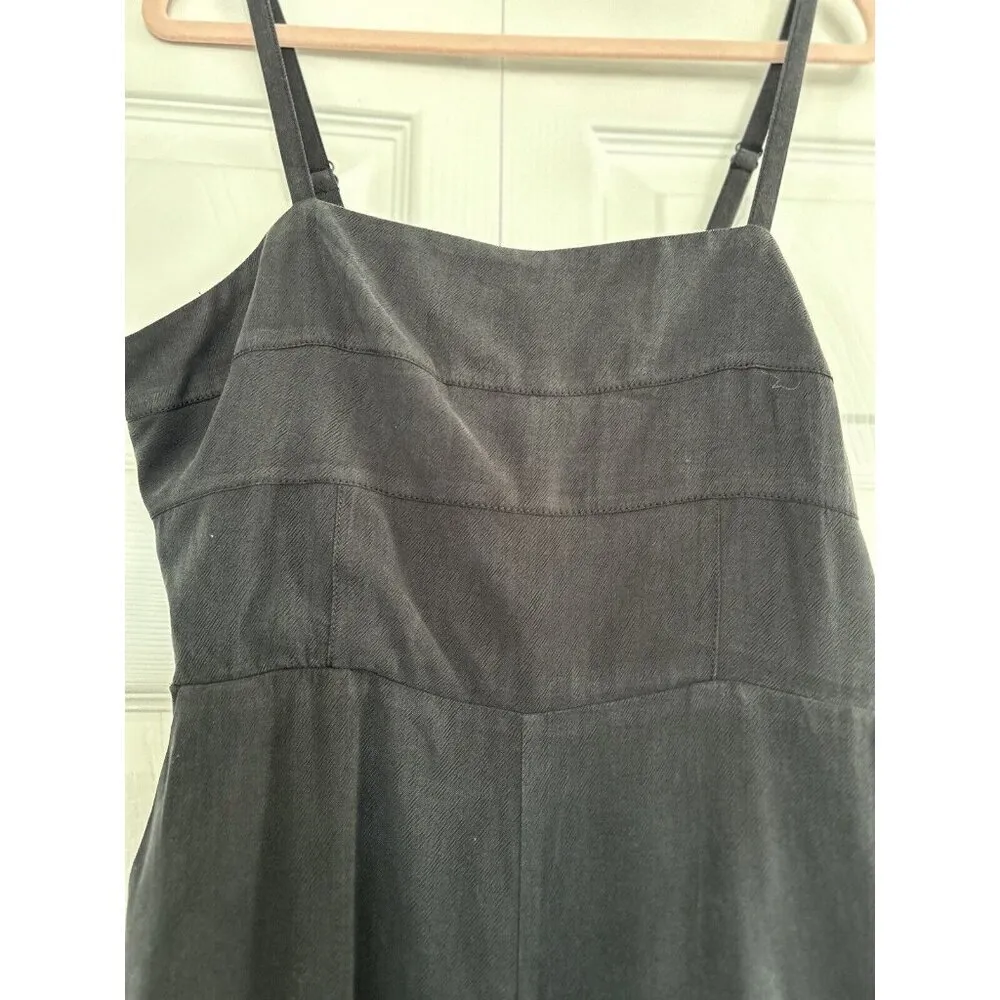 Madewell Amira Square-Neck Wide-Leg Sleeveless Jumpsuit Black Size 6 - Image 6