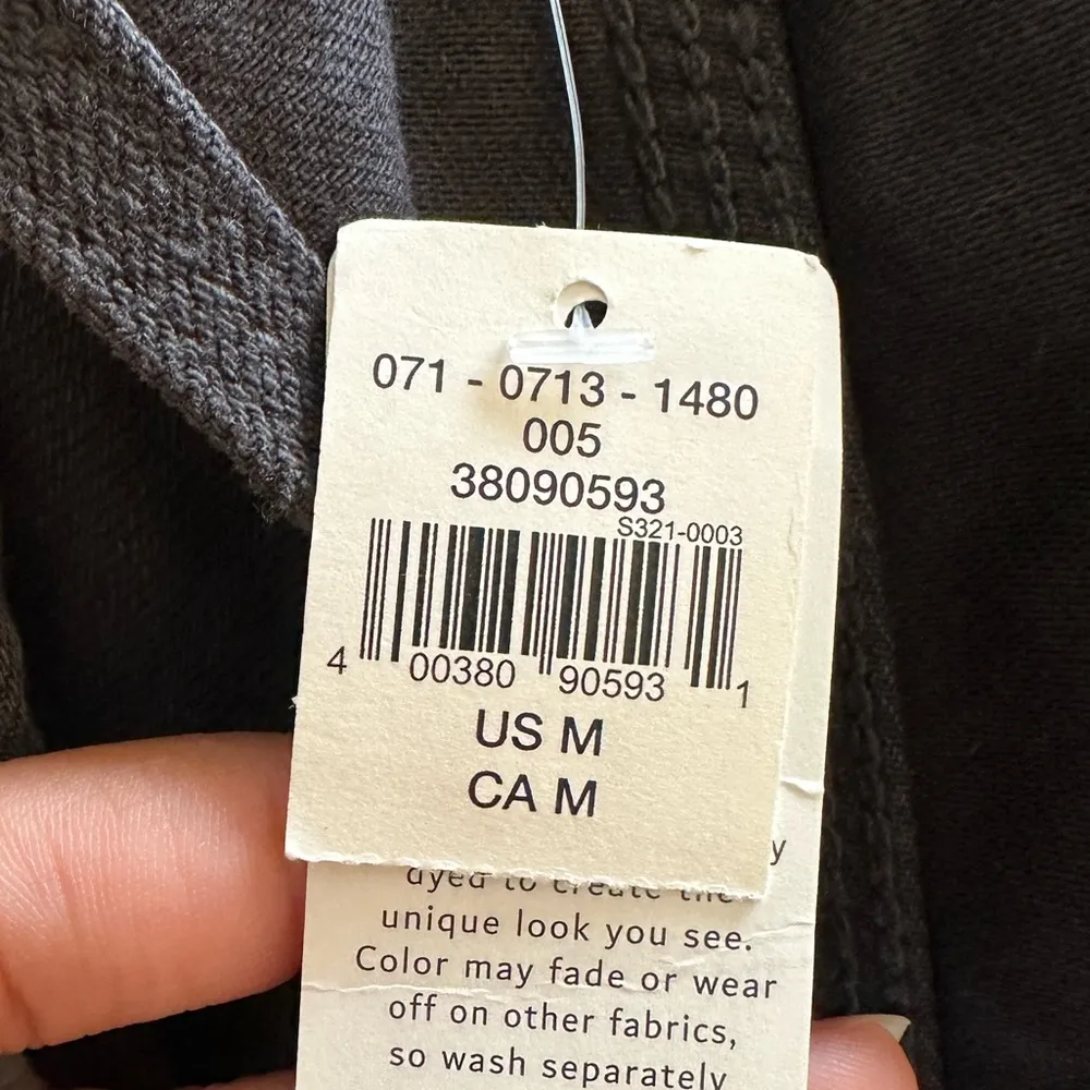 Aerie Double Strap Shortall Raw Hem Pockets size M Overall Romper NWT - Image 6