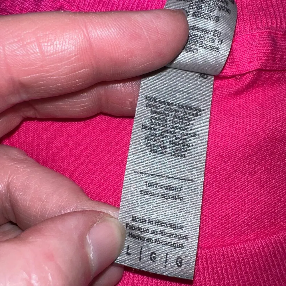 Pigeon Forge TN Sail Away Livin Salty Womens Dog Print T Shirt Top Pink Large - Image 7