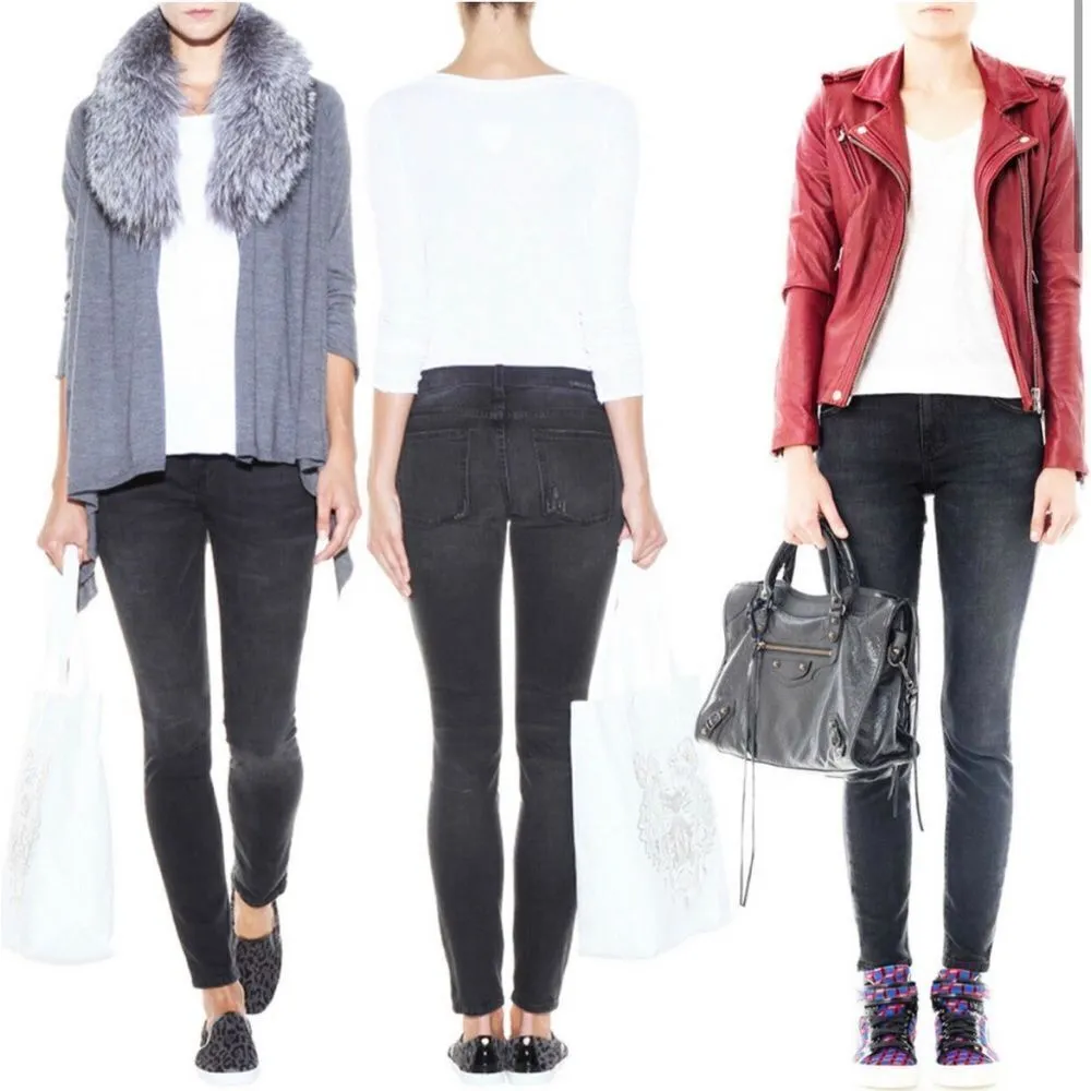 CURRENT ELLIOTT High Rise Waist Ankle Skinny Townhouse Jean Size 27 - Image 2