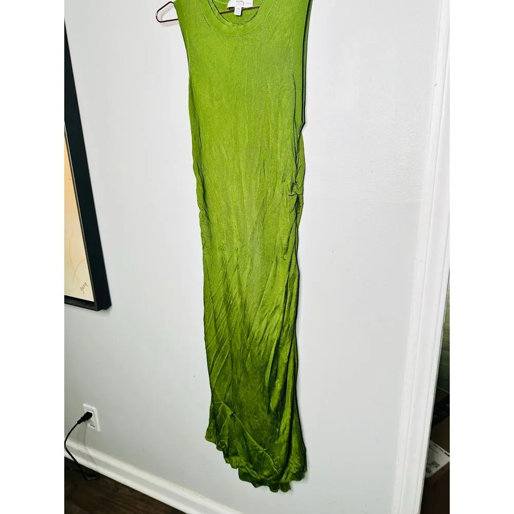 ATLEIN x RTR Women's Green Sleeveless Crewneck Knit Midi Dress Size XXL - Image 4