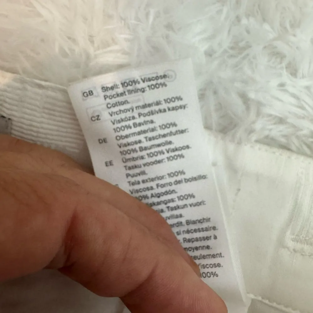 COS Floral Jacquard Utility Trousers Size 12 - Image 10