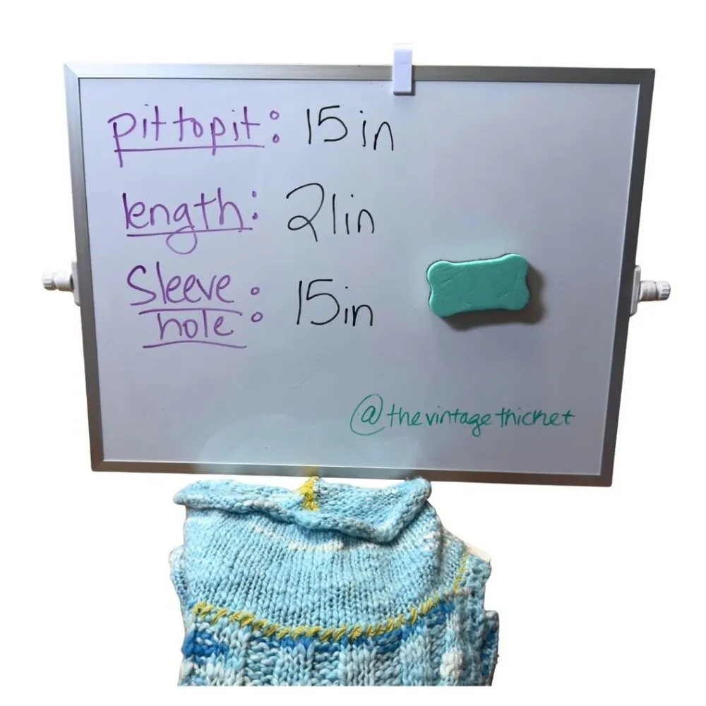 Free People Laguna Tank Blue Knit Sleeveless Sweater Size Small Cotton NWT - Image 6