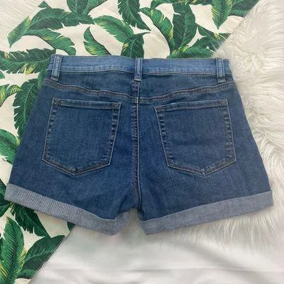 Two-Tone Denim Shorties 665 - Image 2