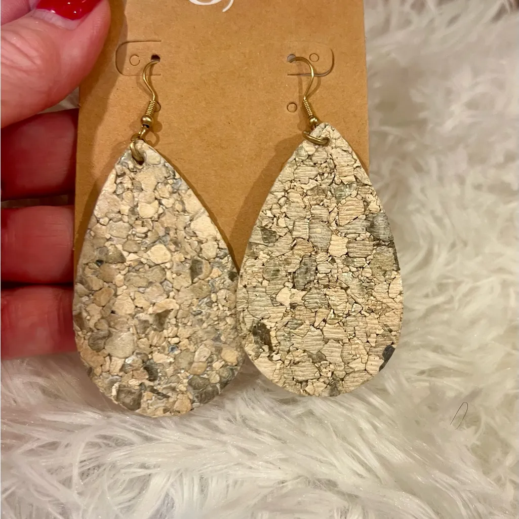 Plunder Gold Teardrop Earrings - Image 2