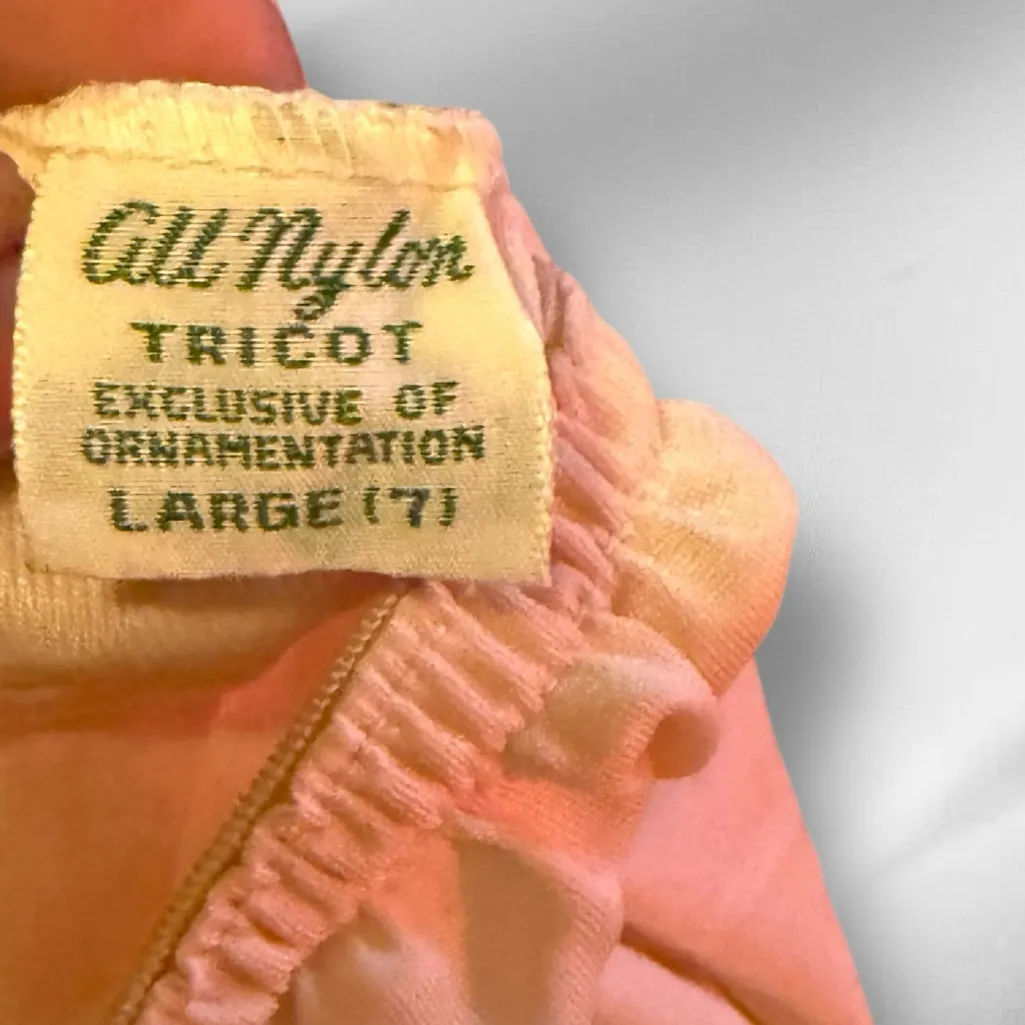Vintage Greenco‎ Maid Nylon Long Slip Size L - Image 5