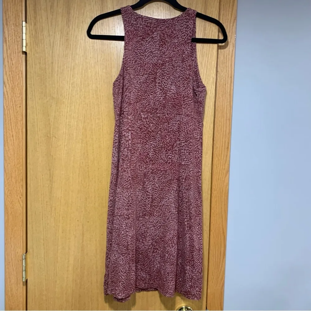 Athleta Rusty White Printed Sleeveless Santorini Dress - Size Small - Image 3