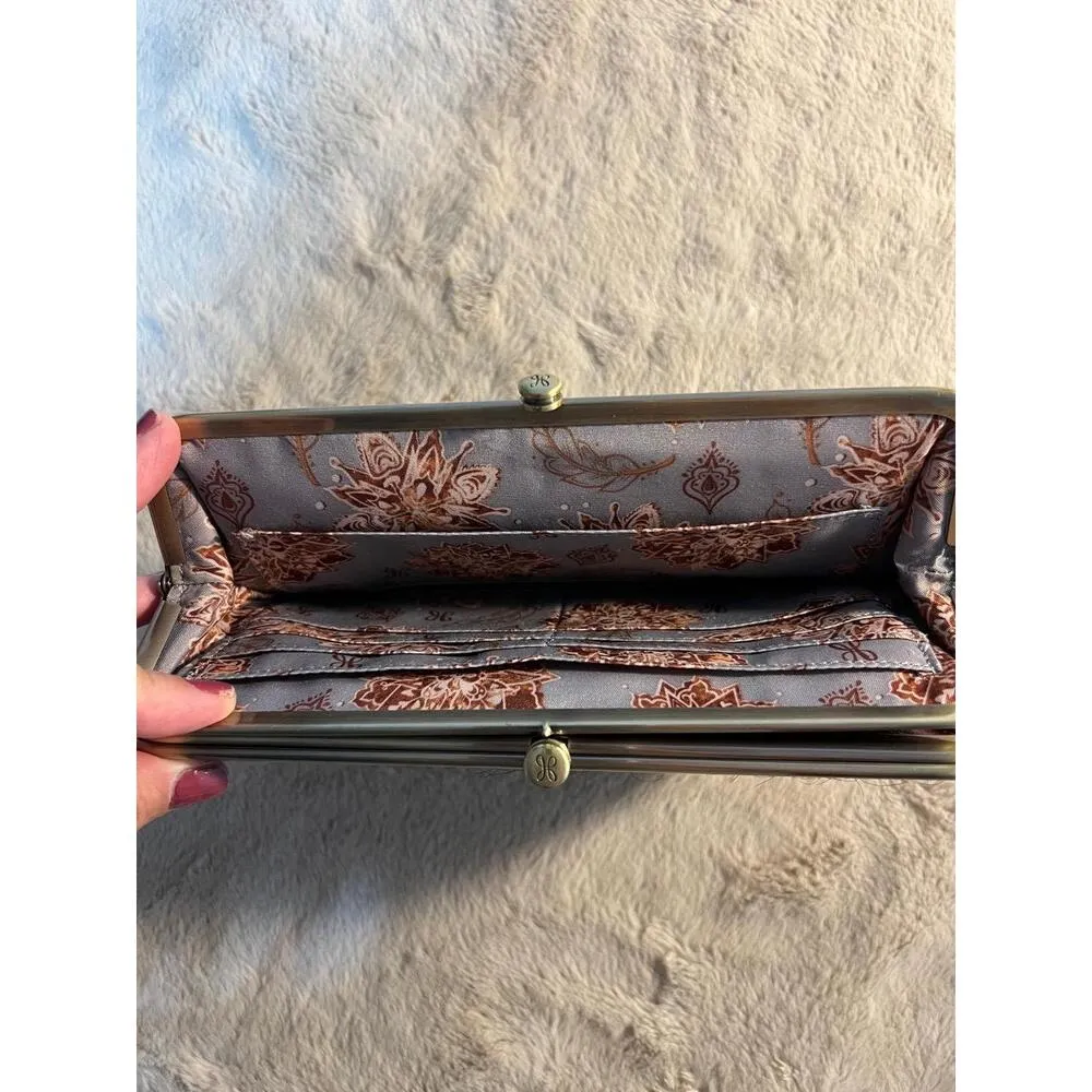 Hobo Clutch Womens Size One Size Burgundy Fur Texture Metal Frame Luxe Statement Red - Image 4