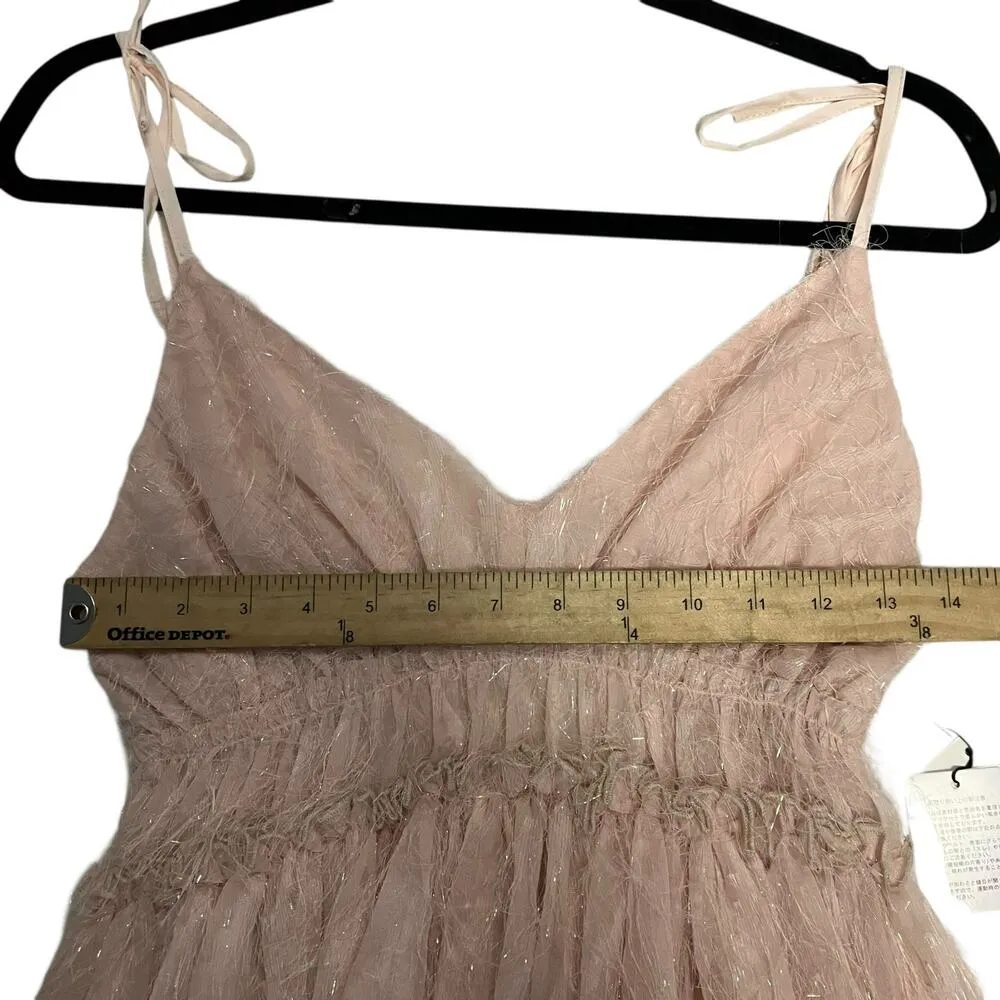 NWT GRL Brand Japan Women's Free Zia Fringe Jacquard Cami Tunic One Size Pink Size undefined - Image 8