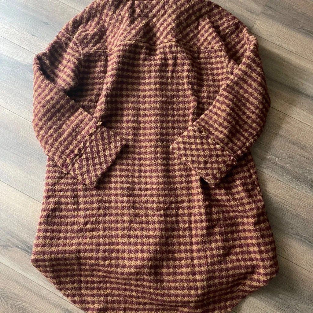 Free People Get Around Houndstooth Shirt Jacket - Image 4