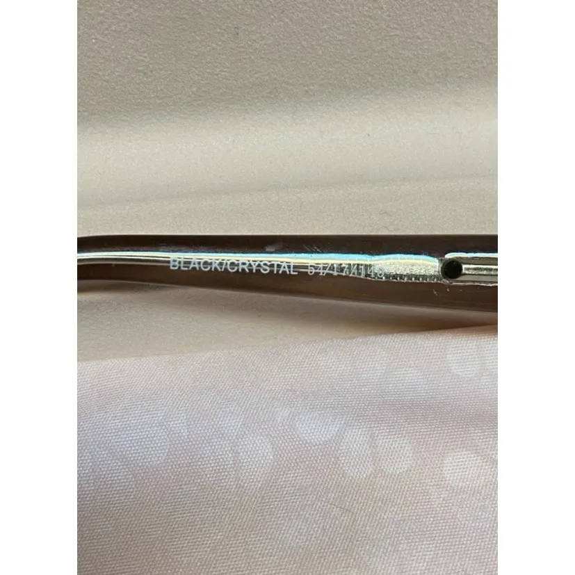 Kate Spade Black Crystal Rectangular Eyeglasses Frames with Case - Image 5