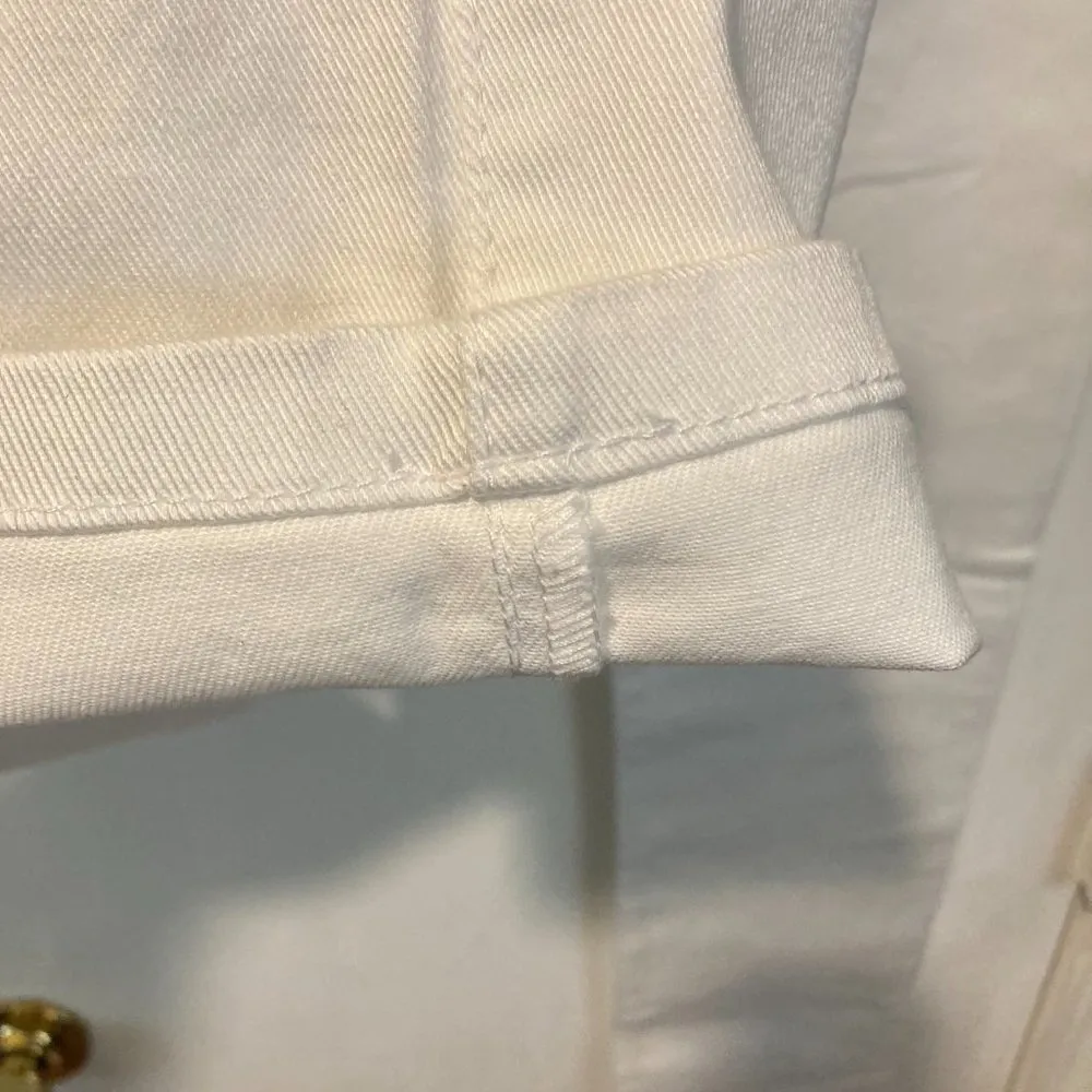 Pinko 'BLACK' women's size 28 super stretch bull denim brill white jeans 30x34 " - Image 6