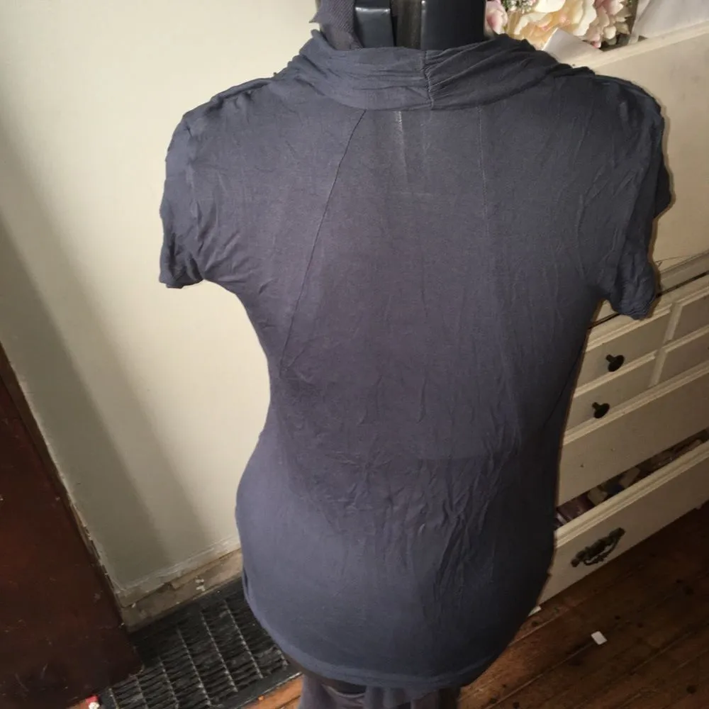 CAbi 3058 charcoal  fickle tee crossover knight top - Image 3