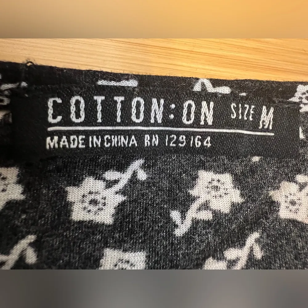 Cotton:On Womens V-Neck Short Sleeve Fit & Flare Floral Dress,Summer,Spring|Sz:M - Image 9