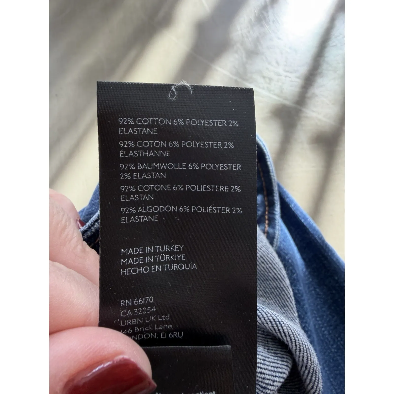 We‎ The Free People After Dark Mid Rise Flare Blue Denim Bell Bottom Size 31 NEW - Image 8