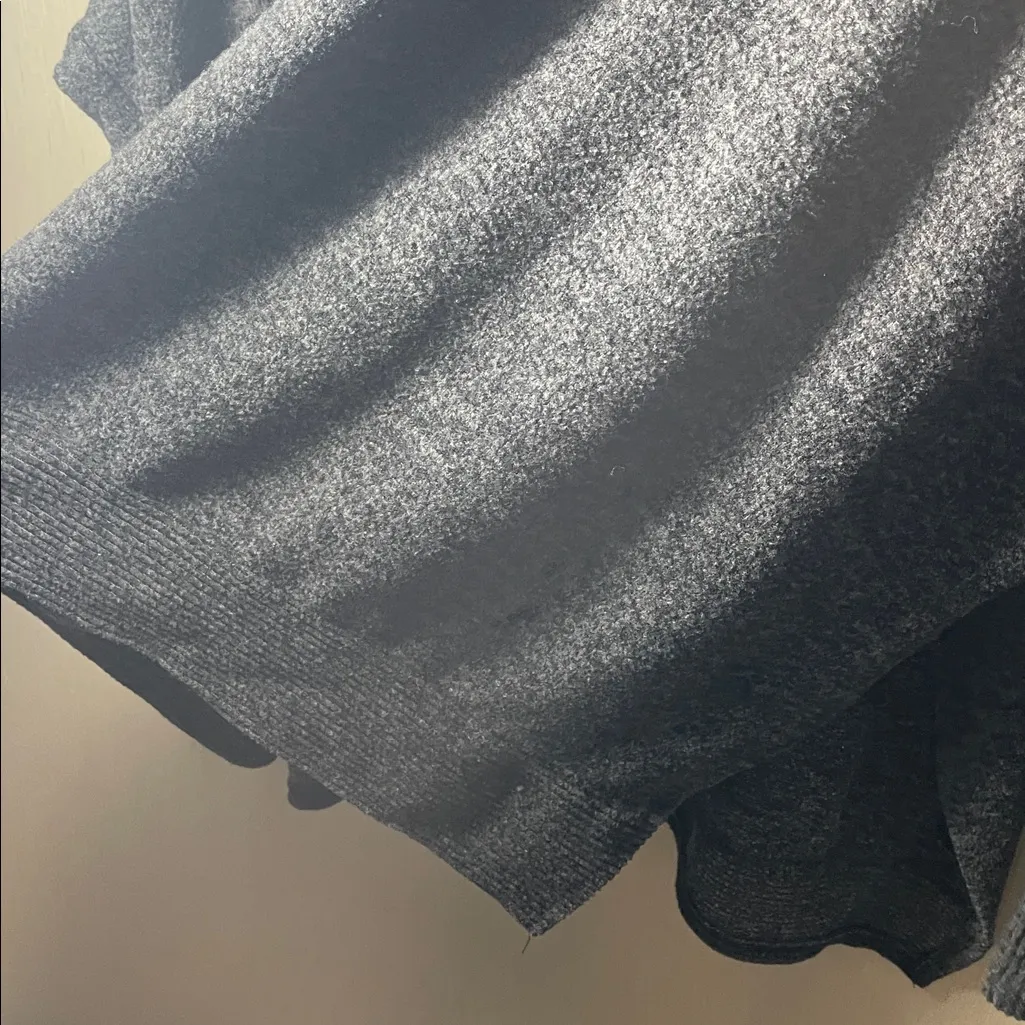 Zenana boutique medium Gray Turtleneck Sweater oversized dolman sleeve ribbed - Image 5