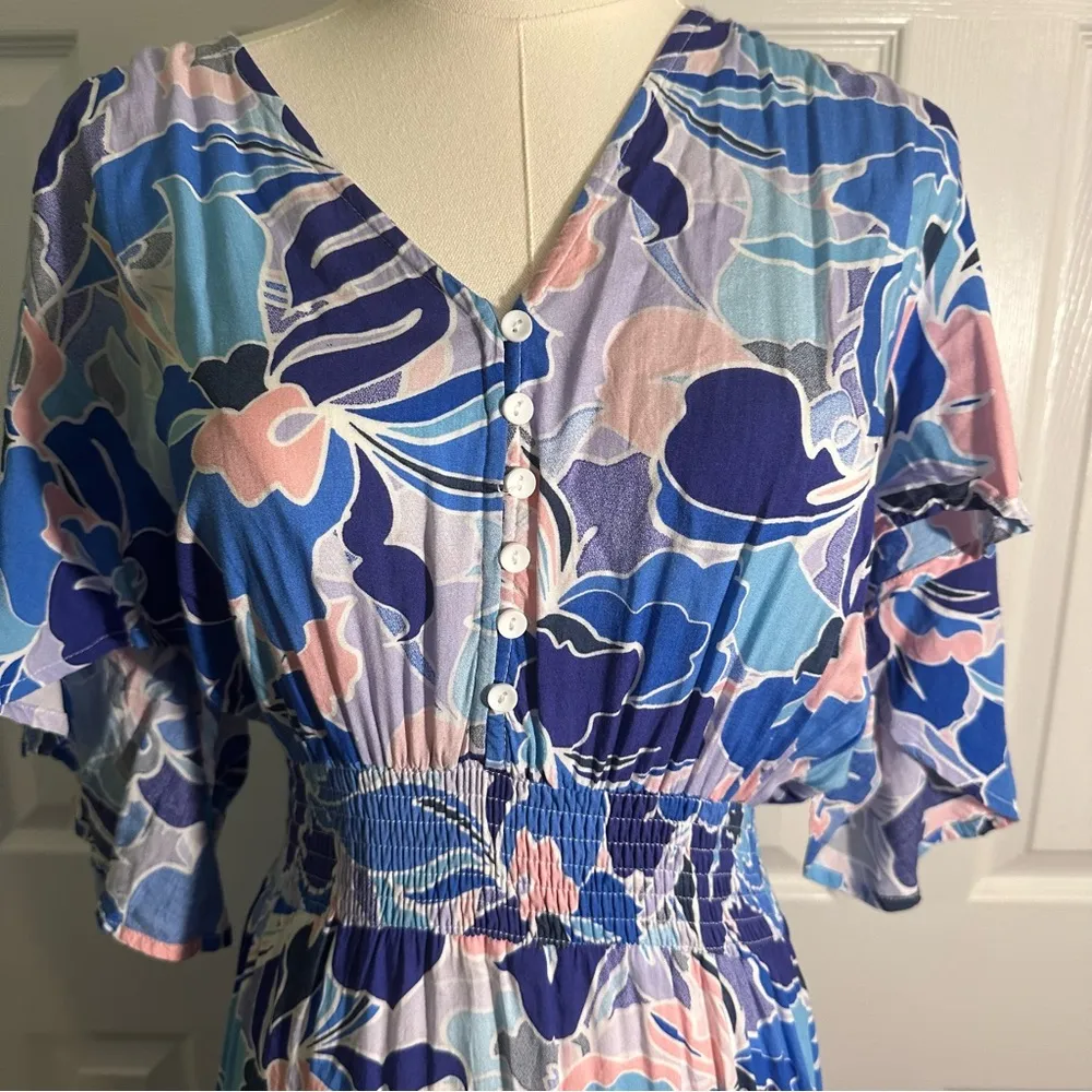 Anthropologie Abel the‎ Label Boho Floral Maxi Hi
Low Dress Size Small - Image 3