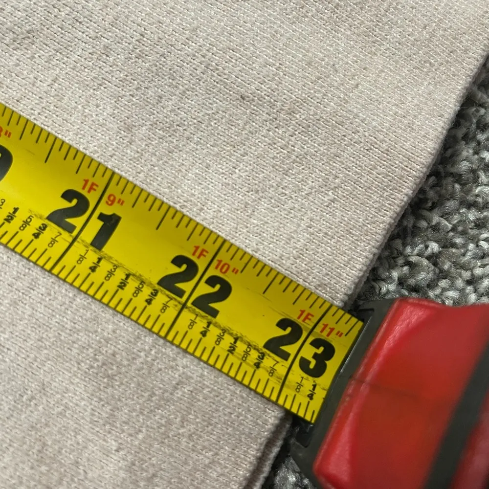 cream business casual v neck shirt S - Image 6