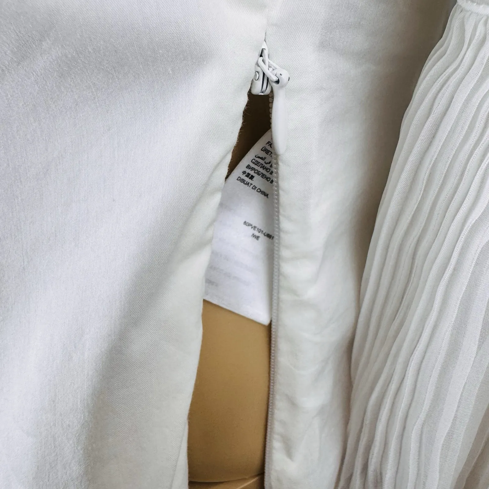 Bebe Women's Sz S Victorian Lace Side Zip Up Top Sz S‎ Coquette Bell Sleeve Y2K - Image 12