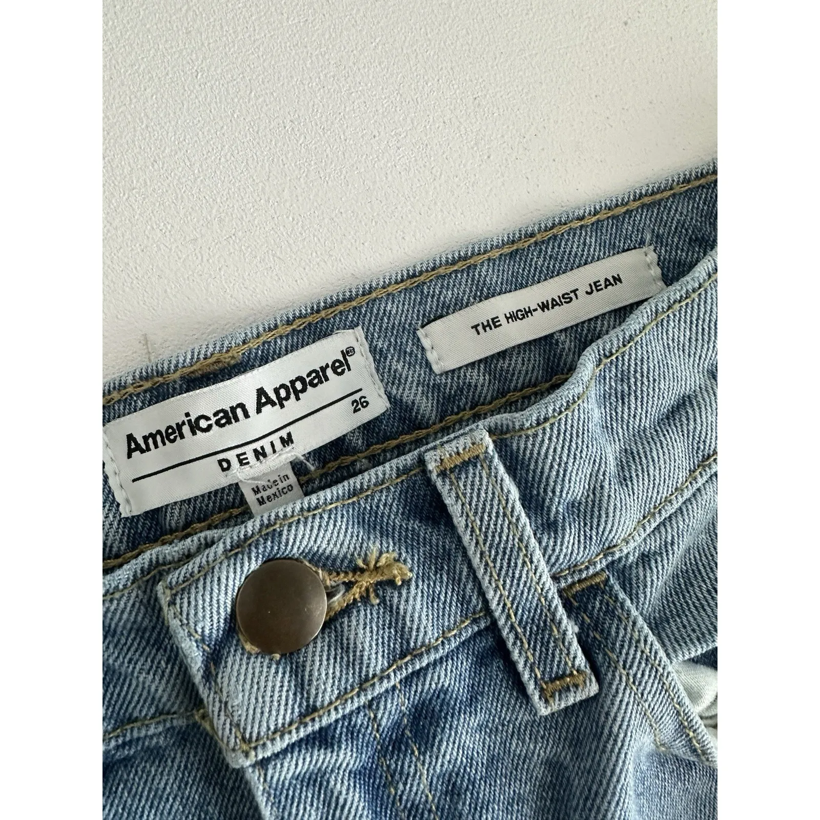 American Apparel Women's The High Waist Jean  Sz: 26 (b45) - Image 5