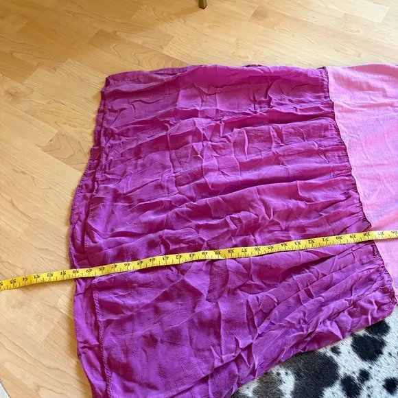 JOHNNY WAS Rare Vintage‎ T Shirt Pink Maxi Embroidered Dress Size Large - Image 9