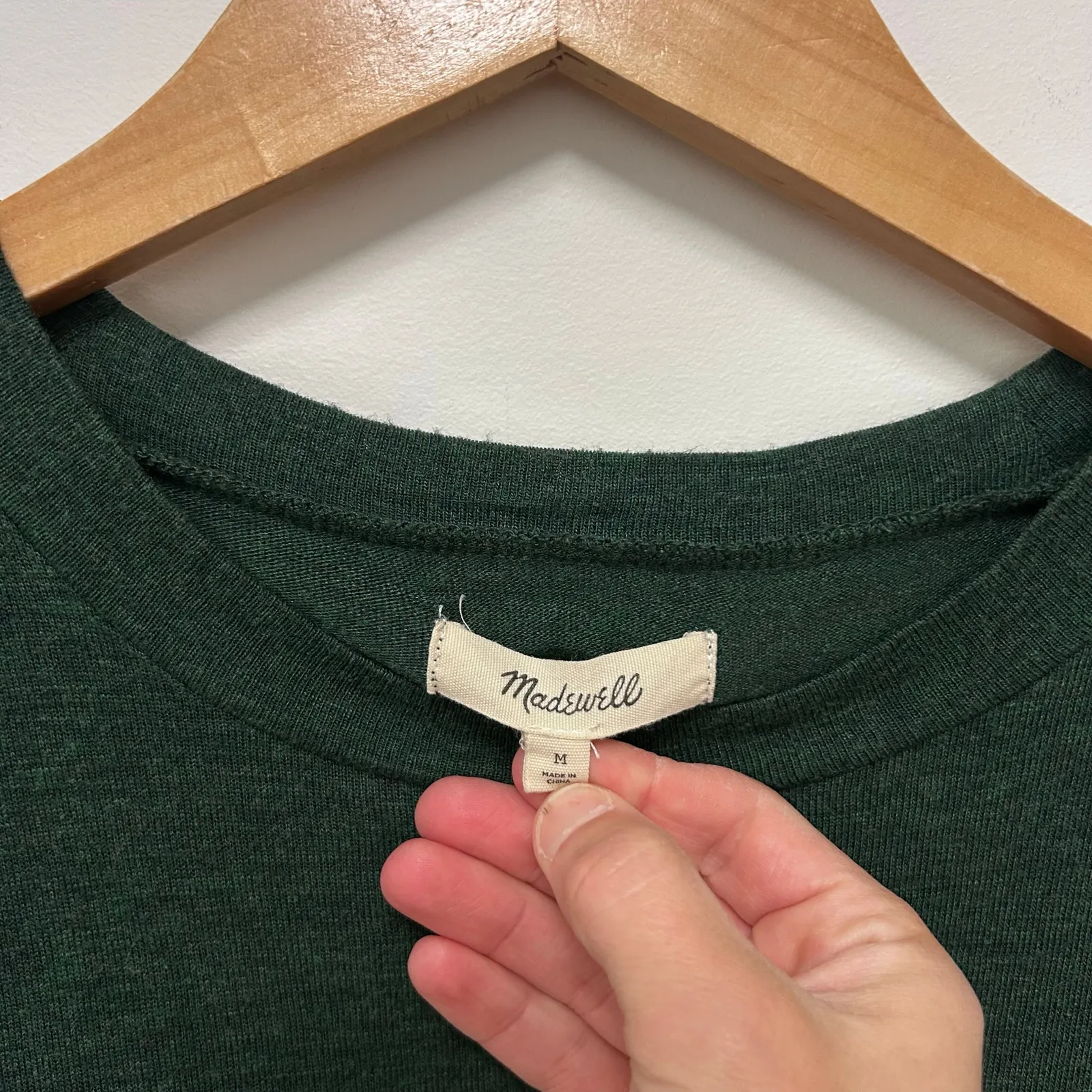 Madewell Green Boxy T Shirt Dress Sz M - Image 2