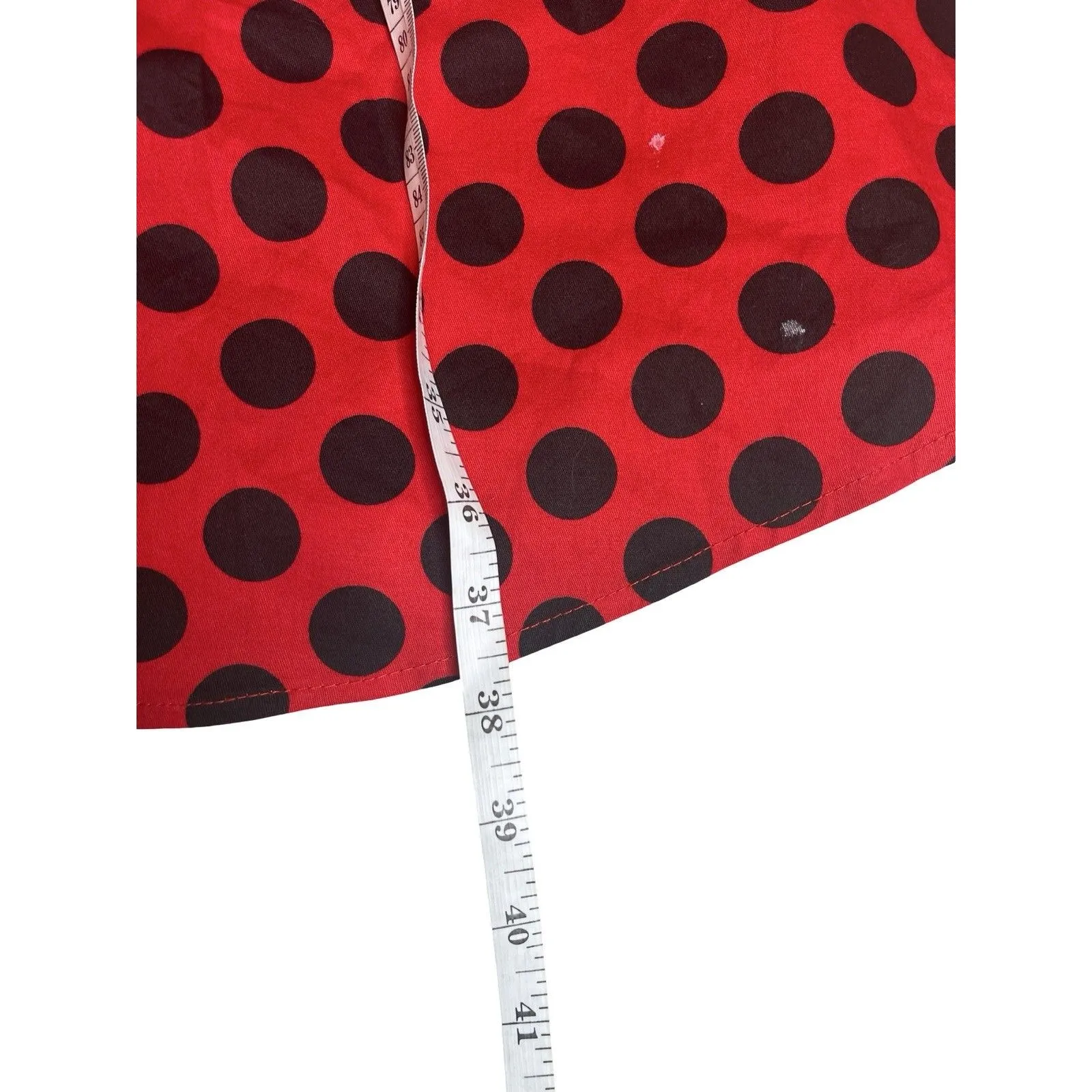 Girstumn Women's Size XS Rockabilly 50's Retro Red & black Poka dots Dress - Image 5