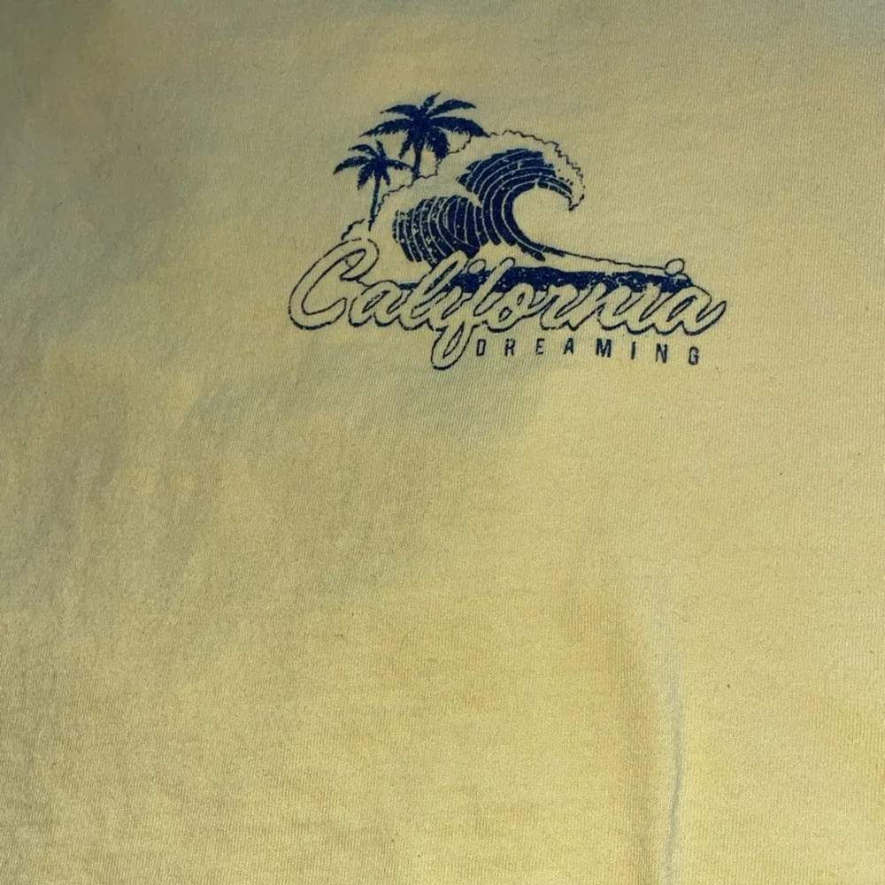 French Pastry Yellow California Dreaming Long Sleeve Cropped T-Shirt - Image 6