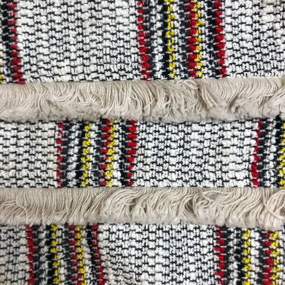 Anthropologie Anthro Current Air Thompson Tweed Fringe Top S - Image 8
