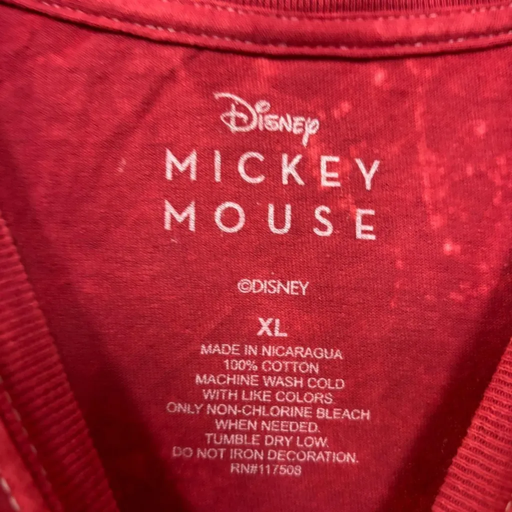 Disney Mickey Mouse Mineral Wash Crop Top size XL - Image 4