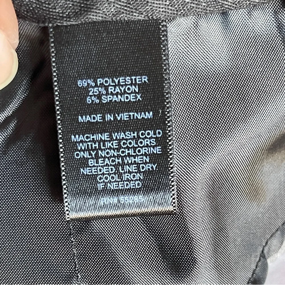 EXPRESS | Charcoal Gray Wide Leg Editor Fit Trouser Dress Pants Sz 4 - Image 7