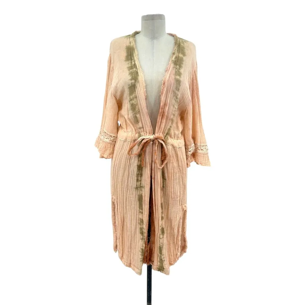 Jen's Pirate Booty Scarlet‎ Kimono Desert Sun Astral Tie Dye Size Medium / Large - Image 3