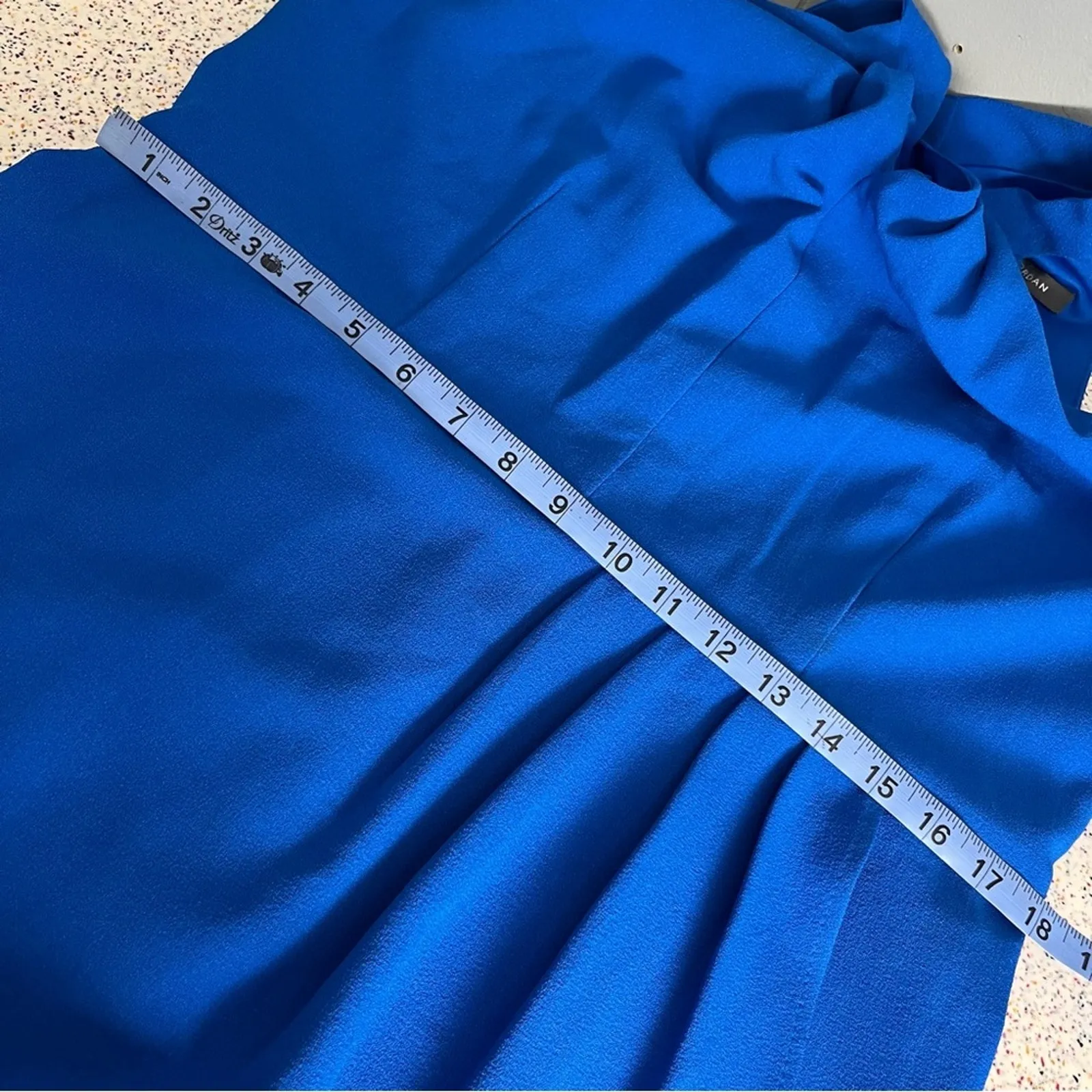 Julia Jordan Knot Neck Tulip Hem Midi Halter Keyhole Mock Cobalt Blue Women 14 - Image 10