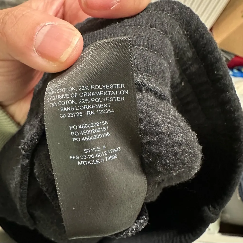 Azitzia TNA Black Sweatfleece Cozy Fleece Perfect Fit L - Image 5