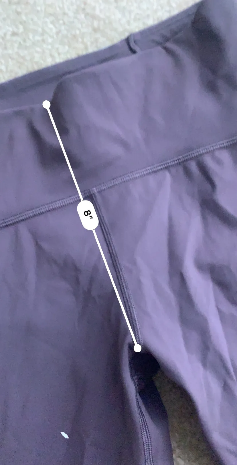 Athletica Purple Cropped Mesh Leggings - Image 6