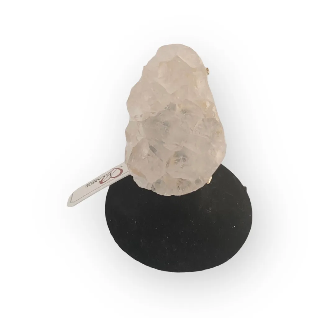 new Nakamol Jewels ☀︎︎ Thai Raw Organic Quartz Ring ☀︎︎ Gold Tone ☀︎︎ Sparkling White - Image 3