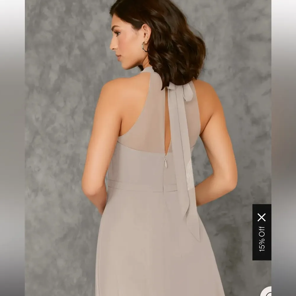 AZAZIE AMDIS
NWT IVORY A-Line Pleated Chiffon Dress A18 - Image 5