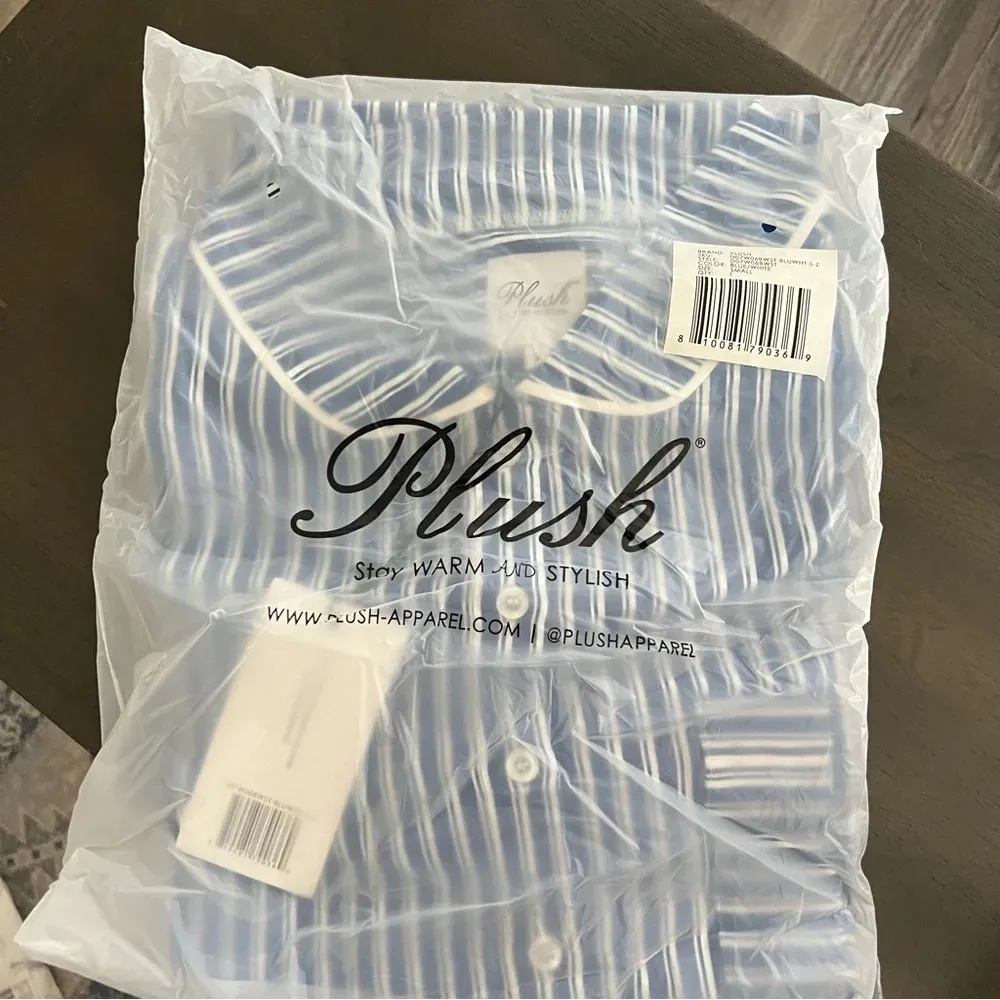 Revolve Plush Striped Sleep Dress - Image 3