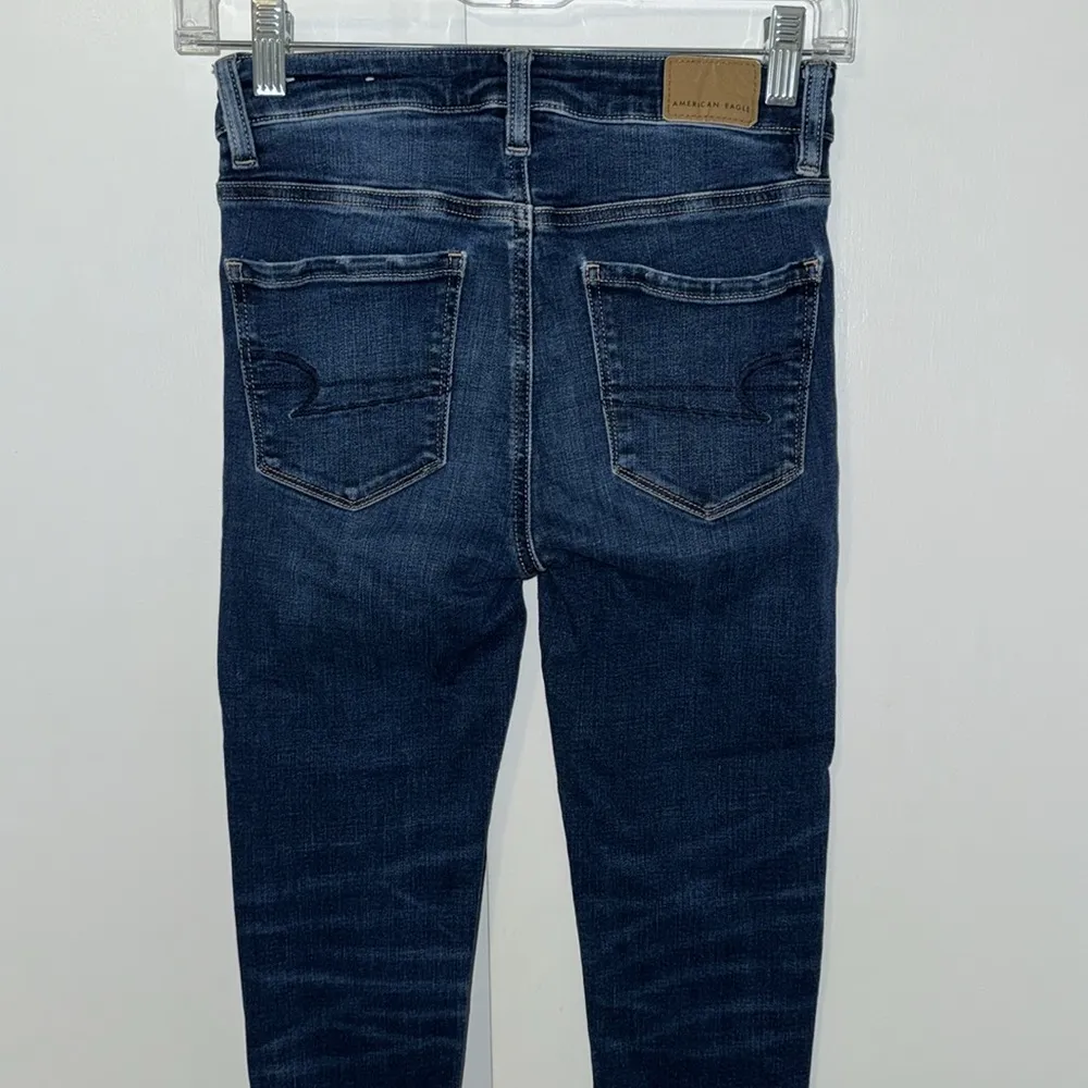 American Eagle Super Stretch Hi-Rise Jegging Skinny Jeans Women’s 00 Short Dark - Image 5