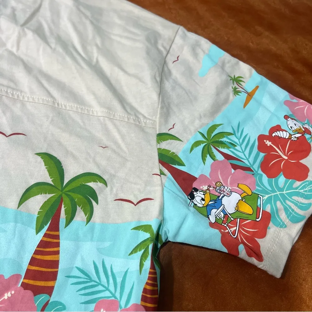 Disney Box Lunch Donald Duck Hawaiian organic cotton Tee shirt medium - Image 11