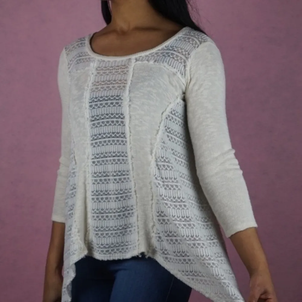 🍁 BLU‎ PEPPER Burnout Embroider Shark Bite Sweater - Image 7