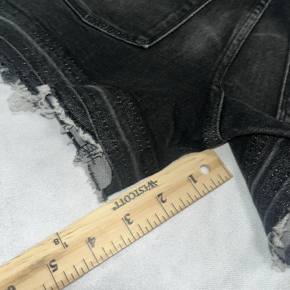 NWOT PrAna Raw Hem Cut Off Raw Hem London Black Denim Shorts-Black 0 / 25 - Image 9